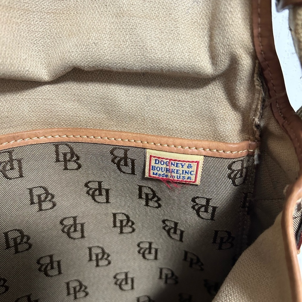 Dooney & Bourke VTG Brown Crossbody Bag - Picture 7 of 9
